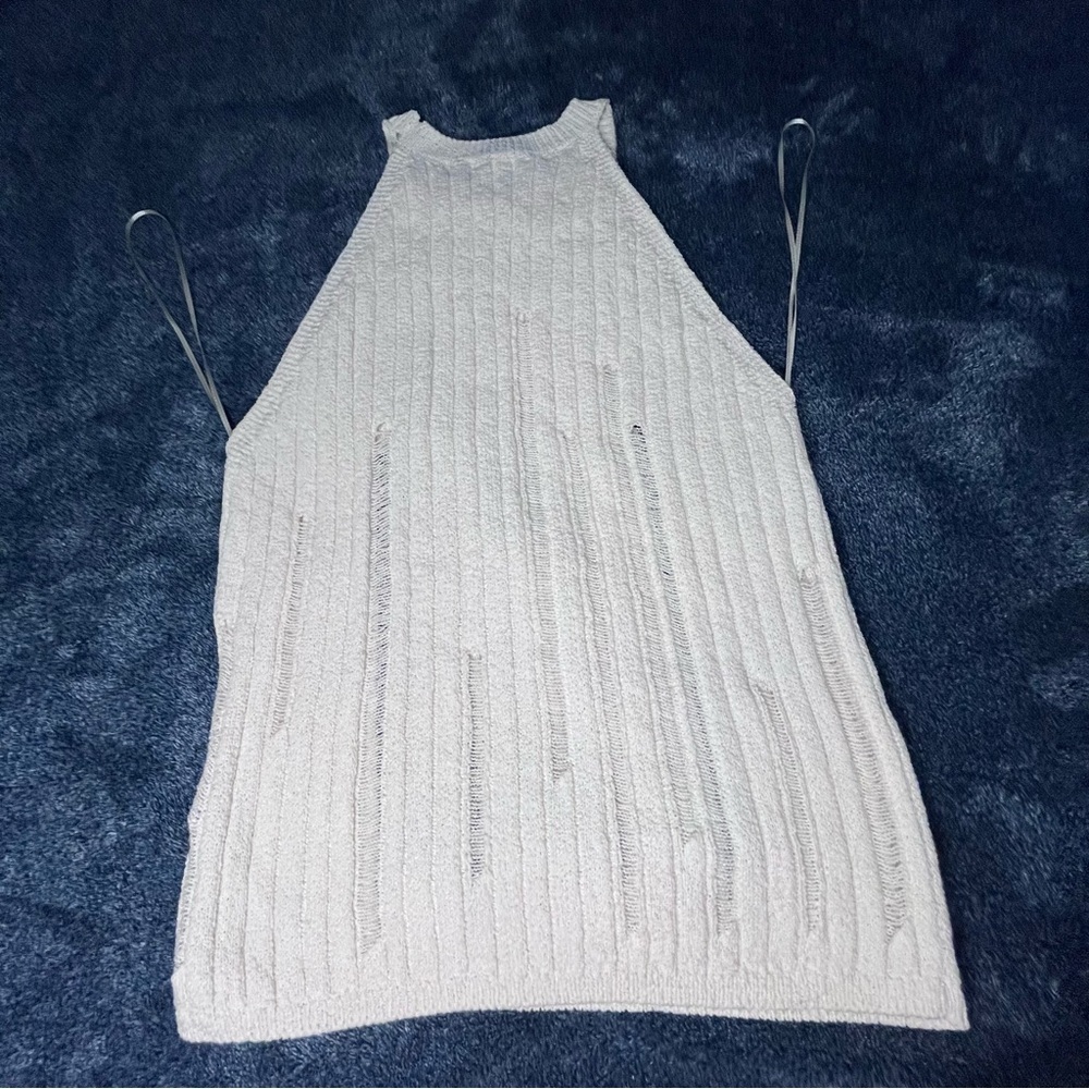 Zara cream  Sleeveless Top - Picture 9 of 9
